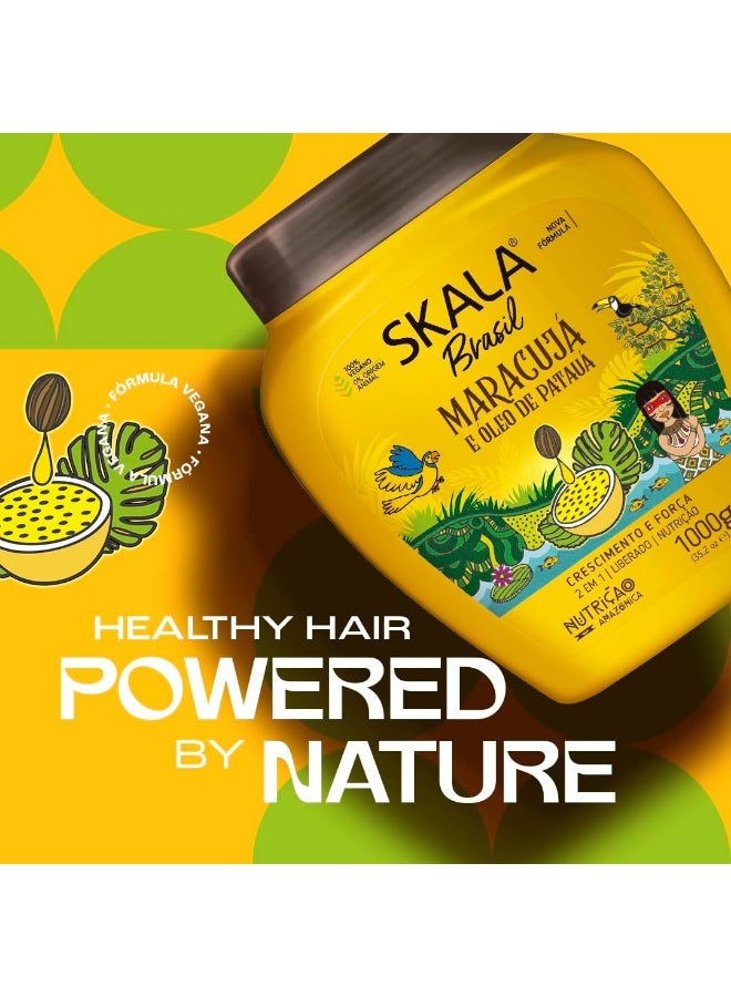 Skala Maracuja 2 in 1 Hair Mask, Oil Replacement, Strengthening Cream, Growth Cream, Amazonian Hair Cream, Patawa Hair Oil, 1000g - Image 3