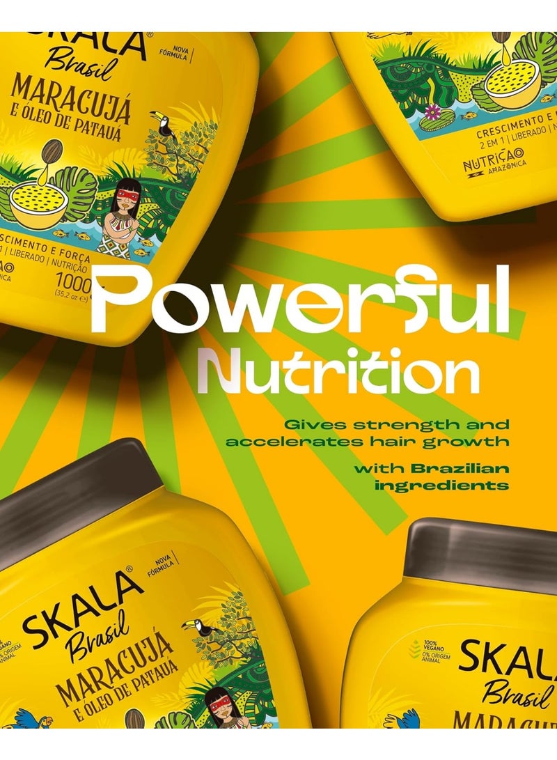 Skala Maracuja 2 in 1 Hair Mask, Oil Replacement, Strengthening Cream, Growth Cream, Amazonian Hair Cream, Patawa Hair Oil, 1000g - Image 5