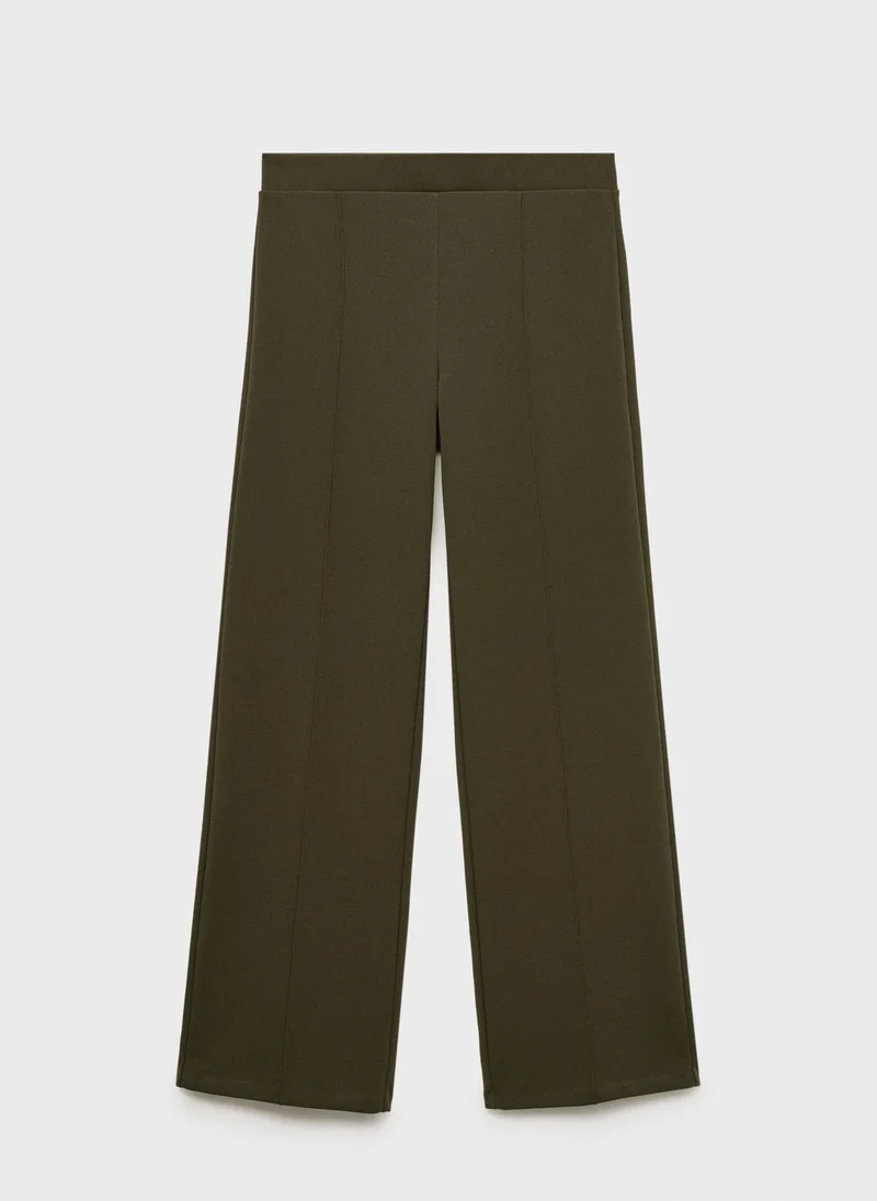 مانجو High Waist Stright Fit Trousers