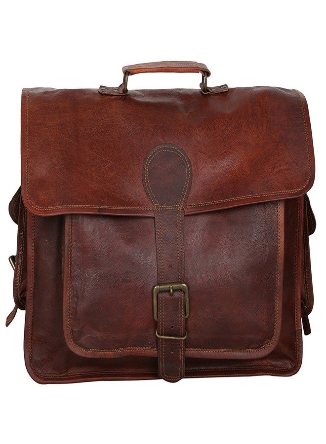 Madosh Genuine Leather Mens Laptop Bags Vintage Messenger Office Business Briefcase Brown Shoulder Bag - Image 2