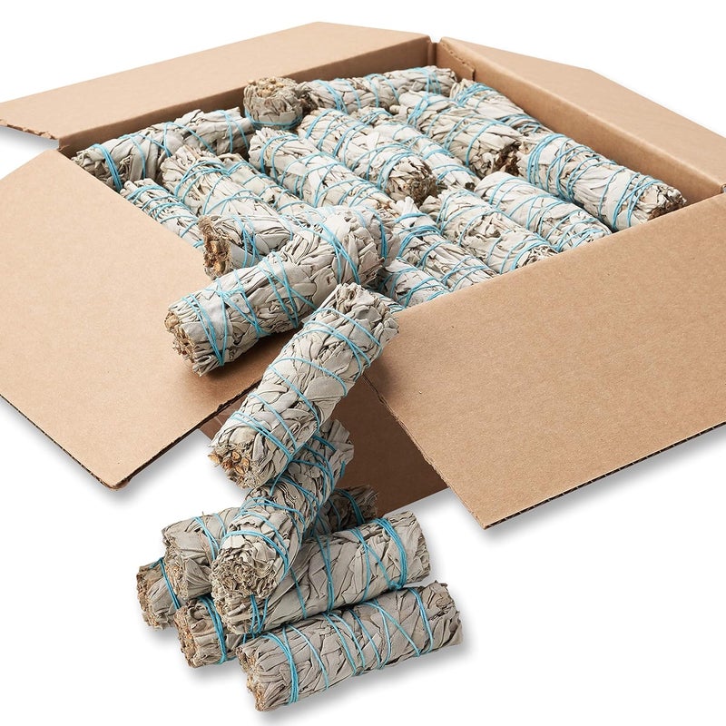 JL Local 50 Wholesale White Sage Smudge Sticks 4" for Cleansing, Purifying & Smudging - Image 5