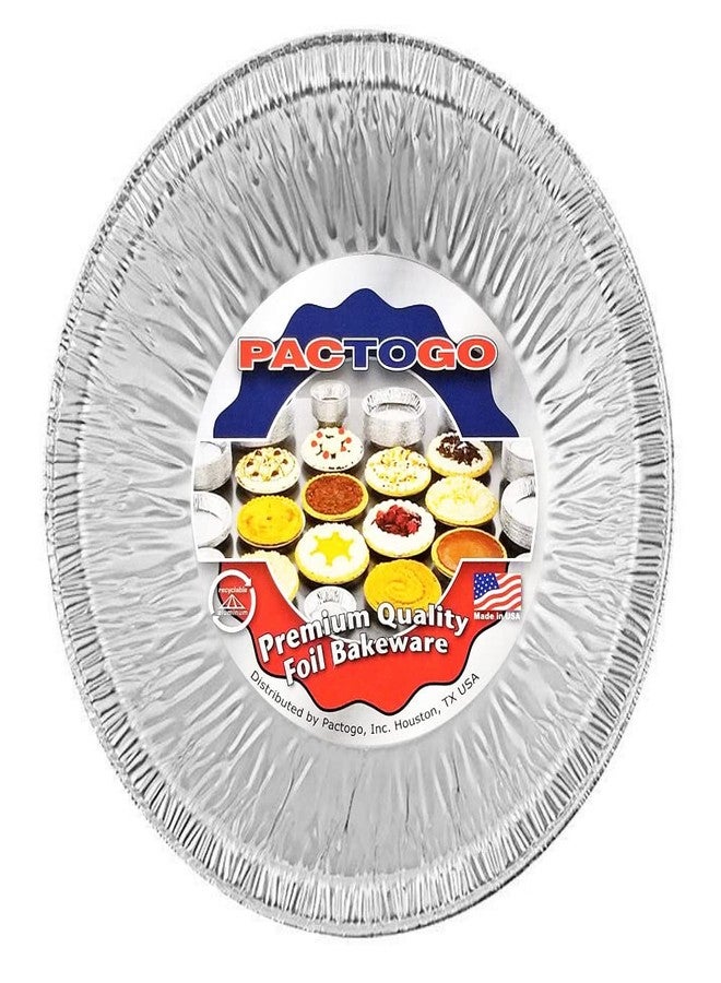 PACTOGO صينية تارت من رقائق الألومنيوم للاستخدام مرة واحدة من باكتوجو، مقاس 5 بوصات، مع غطاء قبة شفاف | صينية كيك دائرية مقاس 5 بوصات لخبز الفطائر الصغيرة الشخصية | علب آمنة للاستخدام في الفرن، سهلة التكديس والتخزين، يمكن تجميدها وإعادة تسخينها (عبوة من 50 مجموعة) - Image 3