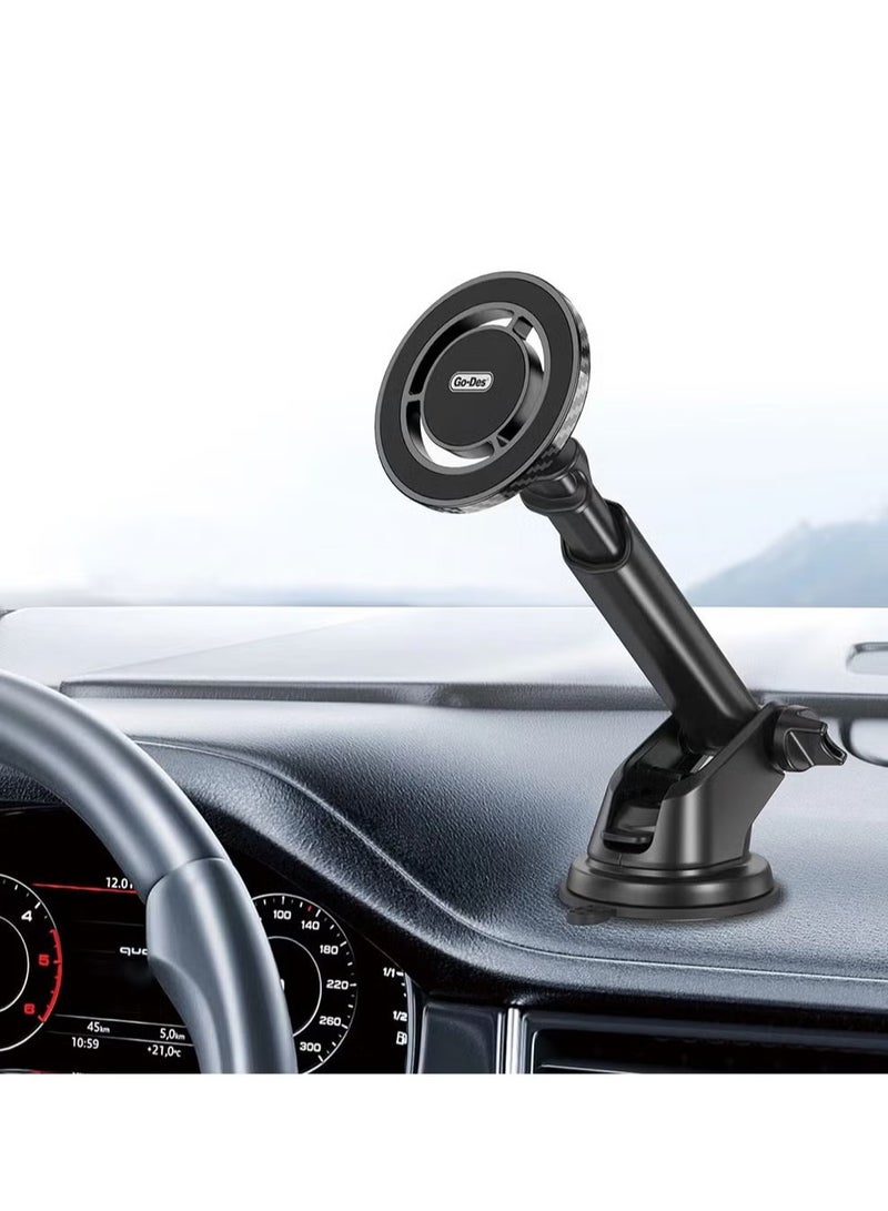 GO-DES Telescopic Design 360 Degree Rotatable Magnetic Car Phone Holder(GD-HD938) - Image 2
