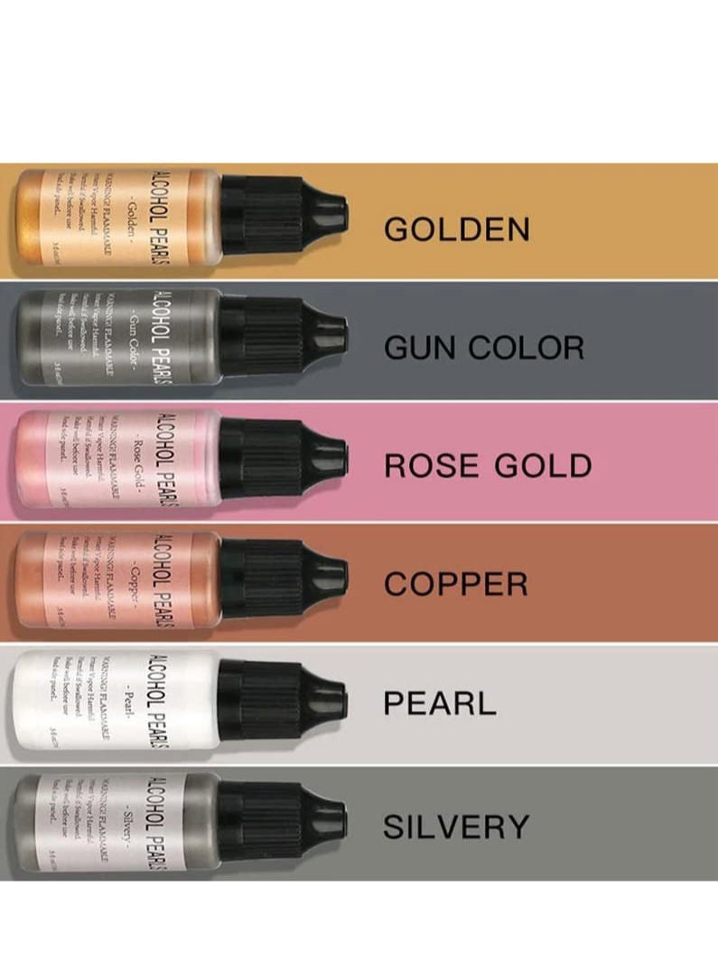 Generic Resin Art 3d Special Metallic Color Set Of 15ml x 6 Colors  - Image 3