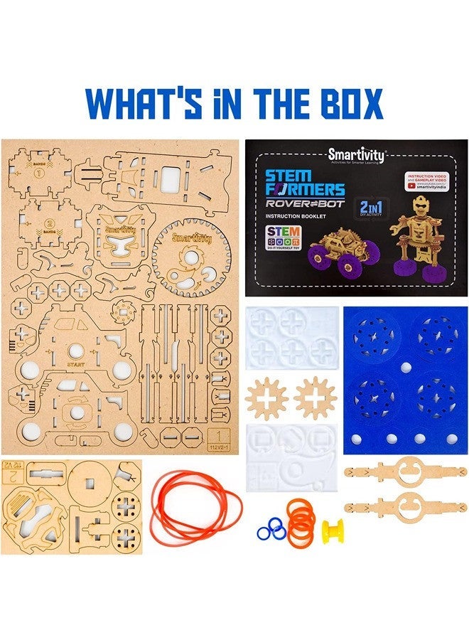 Smartivity STEMFormers Rover Bot STEM STEAM Educational DIY Building Construction Activity Toy Game Kit, Easy Instructions, Experiment, Play, Learn Science Engineering Project 6+2-in-1 - Image 5