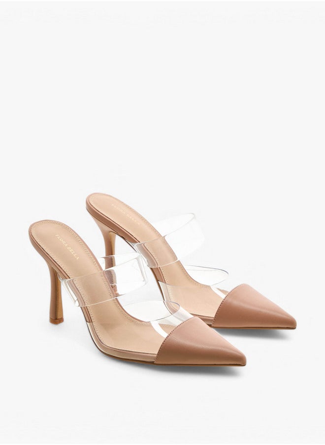 Flora Bella By Shoexpress Pointed Toe Slip-On Mules with Stilettos Heel  - Image 1