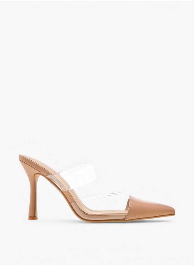 Flora Bella By Shoexpress Pointed Toe Slip-On Mules with Stilettos Heel  - Image 3