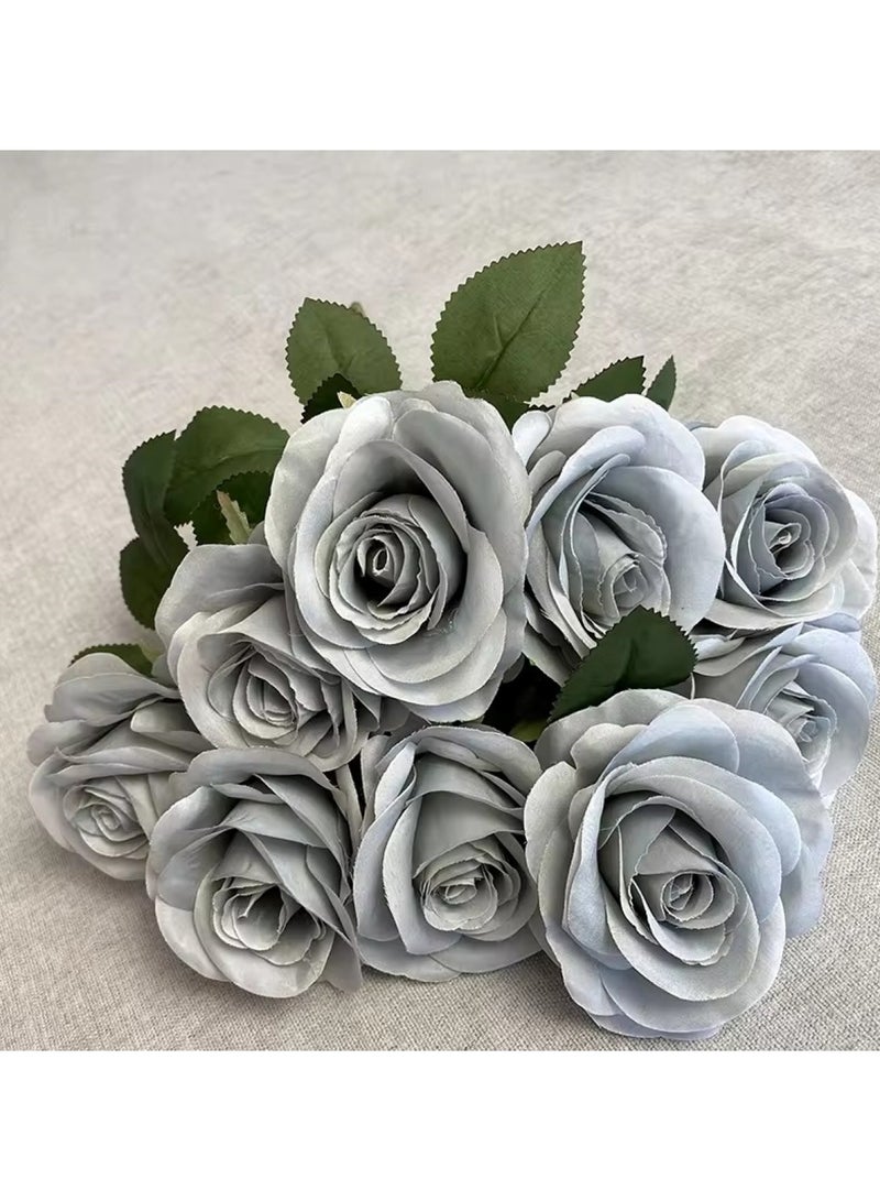 Huitich Artificial Flower Decor for Home, Parties, and Weddings Blue  - Image 5