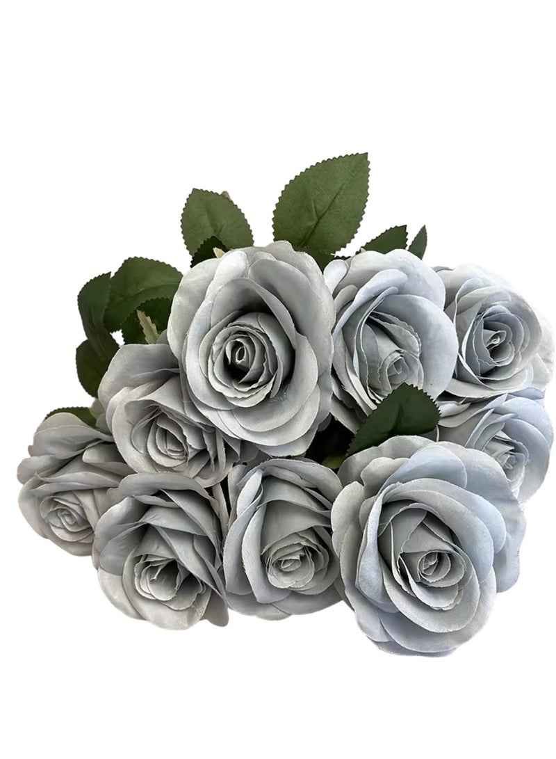 Huitich Artificial Flower Decor for Home, Parties, and Weddings Blue  - Image 1