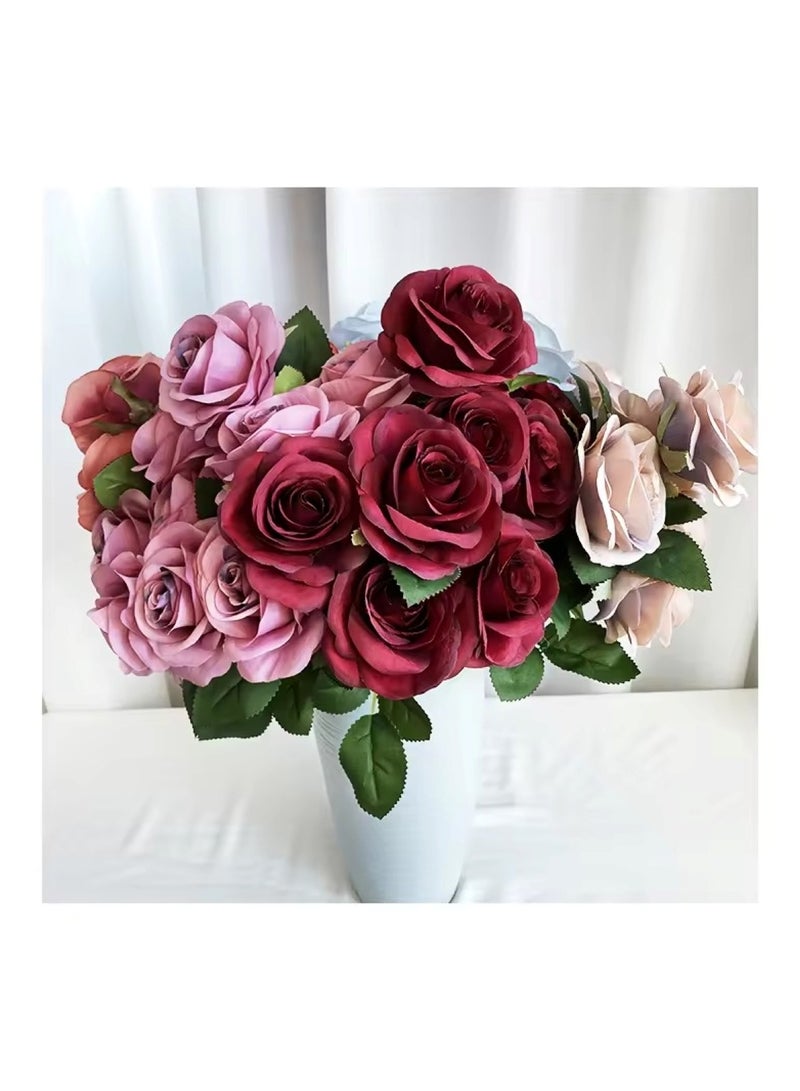 Huitich Artificial Flower Decor for Home, Parties, and Weddings Blue  - Image 3