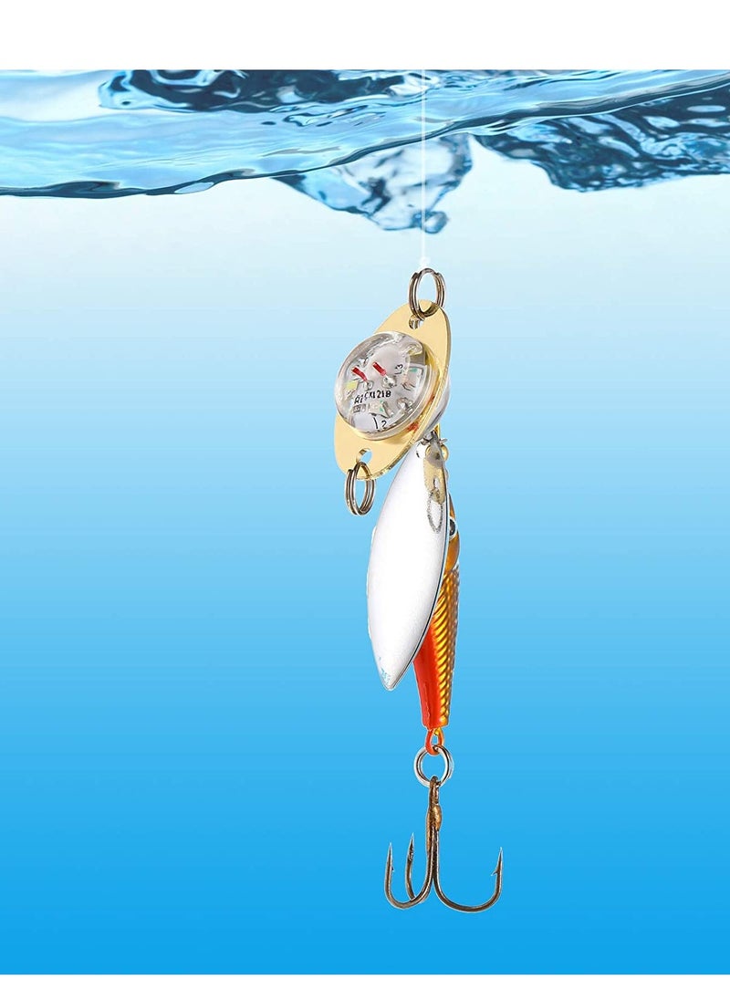 SYOSI Led Fishing Lights Fish Lures Kit Long Life Time Underwater LED Lighted Bait Flasher Get Fish's Attention for Offshore Inshore Boat Fishing Deep Sea Fishing 10PCS  - Image 4