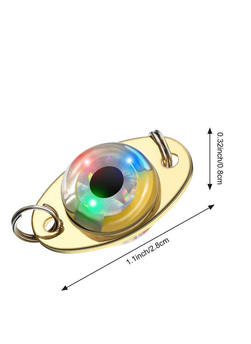 SYOSI Led Fishing Lights Fish Lures Kit Long Life Time Underwater LED Lighted Bait Flasher Get Fish's Attention for Offshore Inshore Boat Fishing Deep Sea Fishing 10PCS  - Image 2