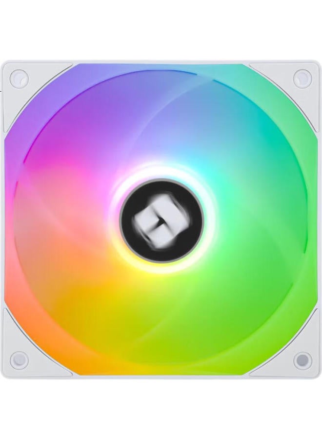 Thermalright Thermalright Tl-C12Rw V2 White Argb 12Cm Case Fan, Reverse Airflow, Rgb Fan, Argb Fan, 4-Pin Pwm Speed-Adjustable Fan - Image 3