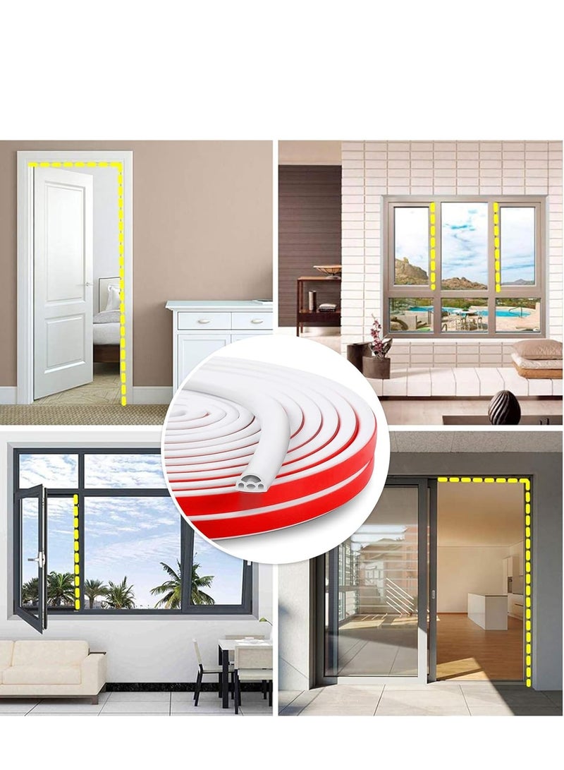 Car Door Seal Strip, 6M Silicone Weather Stripping, Soundproofing Window Proof Rubber for Anti Collision Weatherstrip Windproof - Image 4