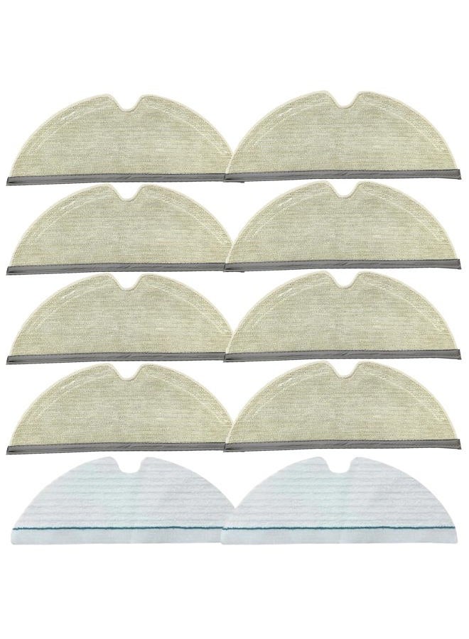 Frexusuent Mop Pad Replacement for Roborock Q5 Pro/Q5 Pro+/Q5/Q8 Max/Q7/Q7 Max/S5/S5 MAX/S6/S6 MAXV/S6 Pure/E-Series/Q8 Max+ Robot Vacuum Cleaner, Reusable Microfiber and Disposable Mop Pad - Image 1