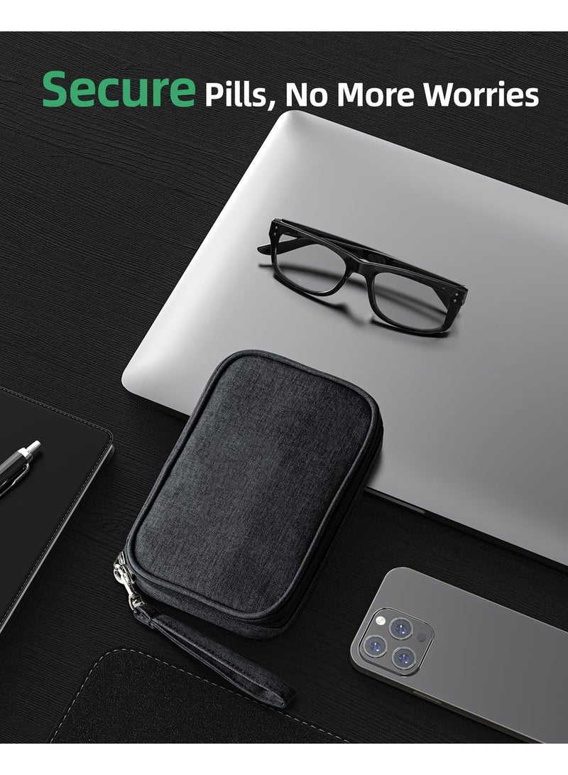 4 Times One Day Pill Organizer With 7 Day Pill Cases Removable Pill Box Portable Waterproof Moisture Pill Sorters to Store Vitamin, Medication - Image 2