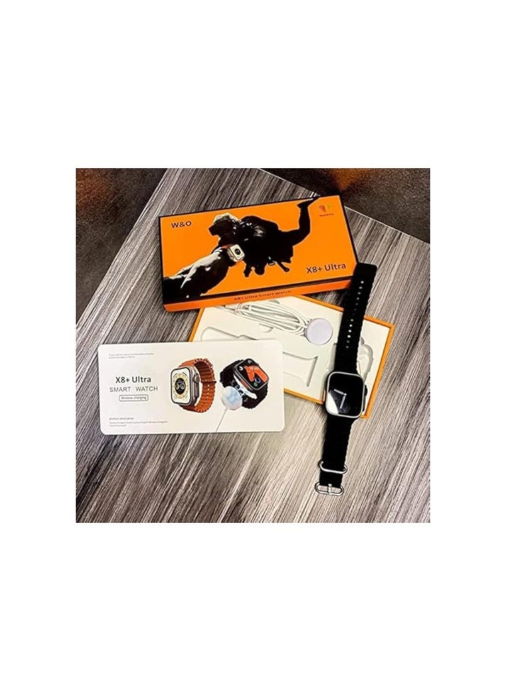 W&O X8+ Ultra Gen 8 (Black) Certified with Wireless Charger via Wearfit Pro App - Image 2