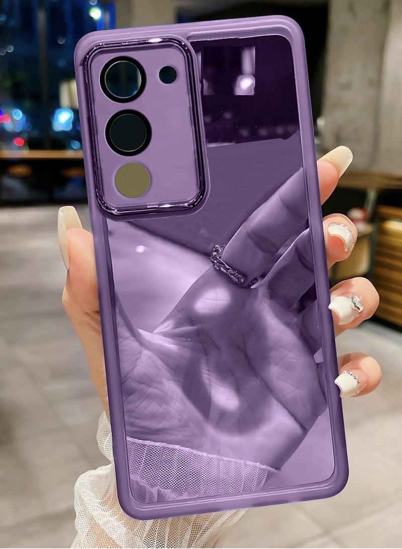 دبليو تيك غلاف خلفي أنيق لحماية عدسة الكاميرا بالتعرض الشفاف من TPU سيليكون فائق النحافة لهاتف Xiaomi Redmi 15 4G/5G 2025 - لون الباذنجان الأرجواني المزخرف بالطلاء الكهربائي - Image 2