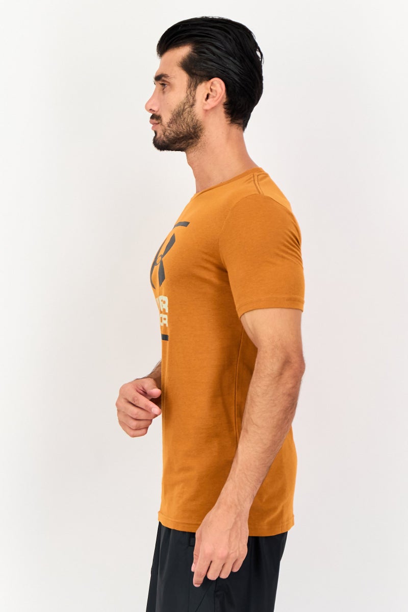 UNDER ARMOUR Men Sportswear Fit Short Sleeve Outdoor T-Shirts, Orange - Image 2
