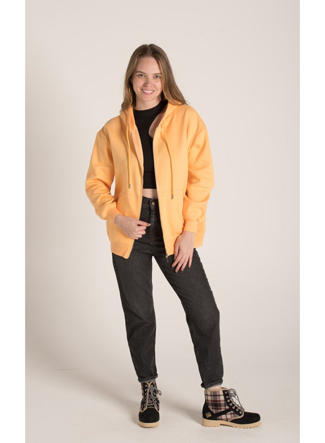 Marco Bergamo PLAIN HOODIE WITH FRONT ZIPPER  - Image 1
