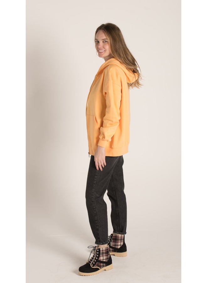 Marco Bergamo PLAIN HOODIE WITH FRONT ZIPPER  - Image 2