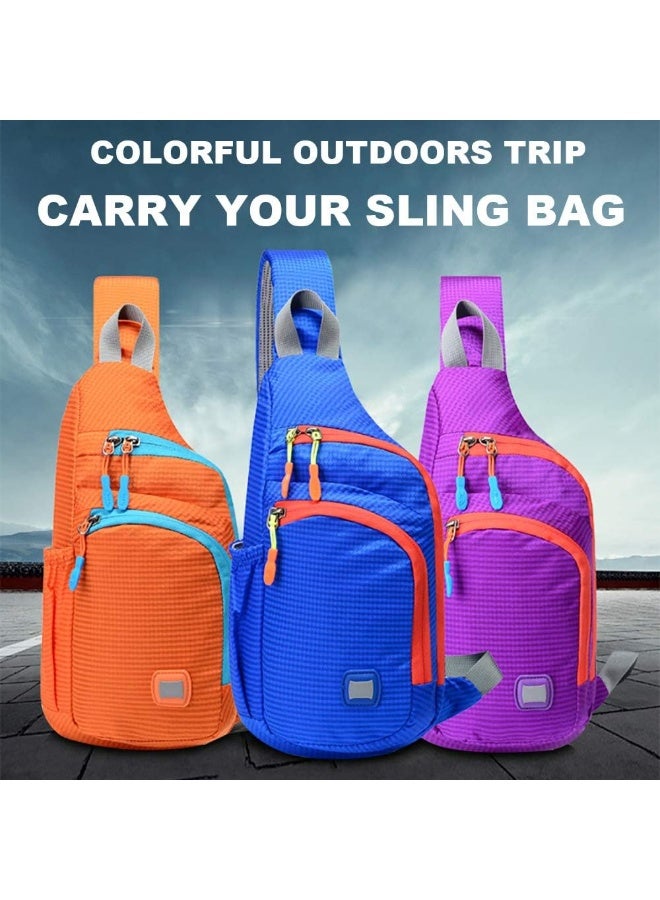 Peicees Peicees Small Sling Backpack Waterproof Unisex Shoulder Bag Chest Crossbody Daypack - Image 3