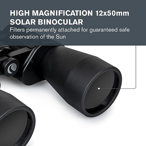Celestron EclipSmart 12x50 Porro Solar Binocular with 5 Degree Angle of View - Image 2