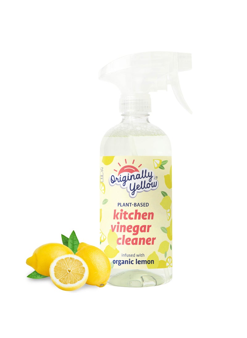 Originally Yellow Kitchen Vinegar Plant Based Organic Lemon Spray 470ml - Image 1