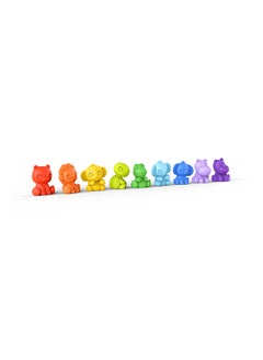 Bright Starts Pack of 9 Tropic Animals Take-Along Friends Baby Bath Play Set  - Image 1