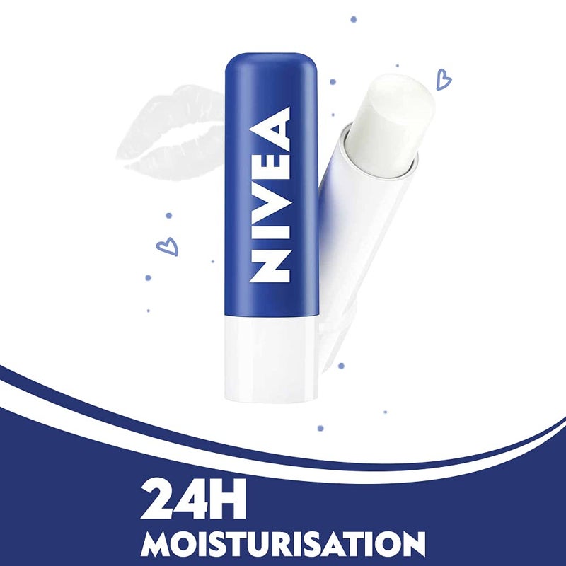 Nivea نيفيا للعناية بالشفاه الأساسية 4.8 جرام - Image 3