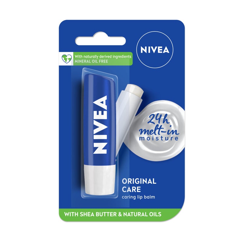 Nivea نيفيا للعناية بالشفاه الأساسية 4.8 جرام - Image 1