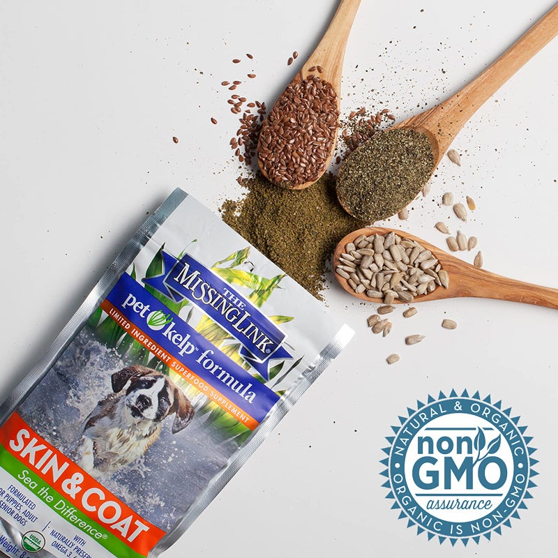 The Missing Link Pet Kelp Canine Skin & Coat 8oz Superfood Powdered Supplement, Organic & Limited Ingredient Formula for Dogs - Image 5