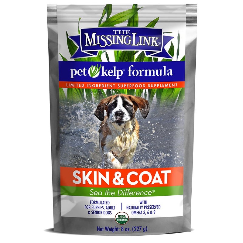 The Missing Link Pet Kelp Canine Skin & Coat 8oz Superfood Powdered Supplement, Organic & Limited Ingredient Formula for Dogs - Image 4