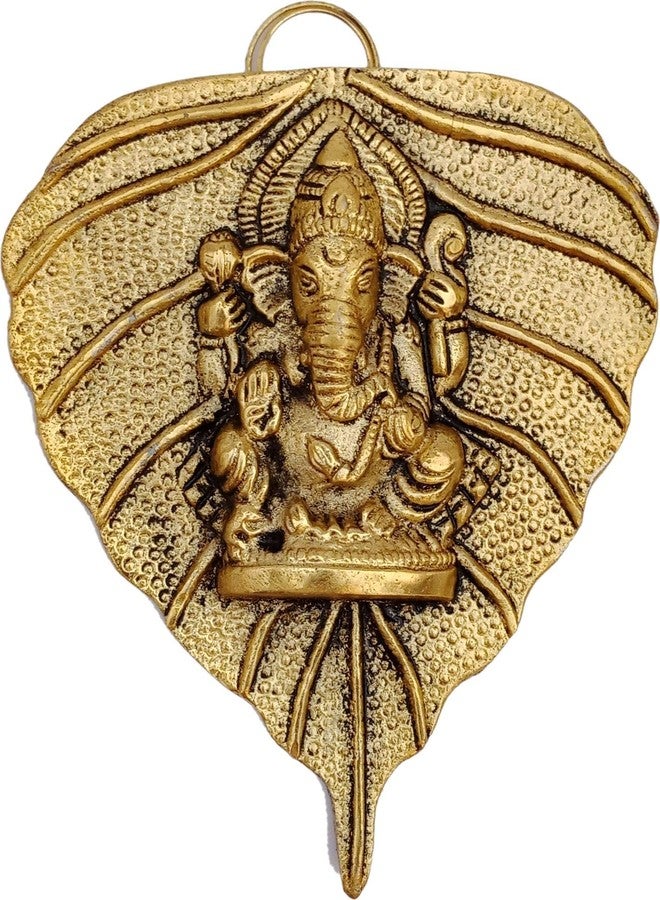 CHHARIYA CRAFTS تحفة فنية جدارية معدنية من تشاريا كرافتس، رادها كريشنا، أرجوحة الشجرة، وغانيش، لتزيين الجدران، وديكور المنزل في الأعياد، وغرفة الصلاة، والمعبد، وهدية للعائلة والأصدقاء، ولحفلات الانتقال إلى منزل جديد. - Image 4