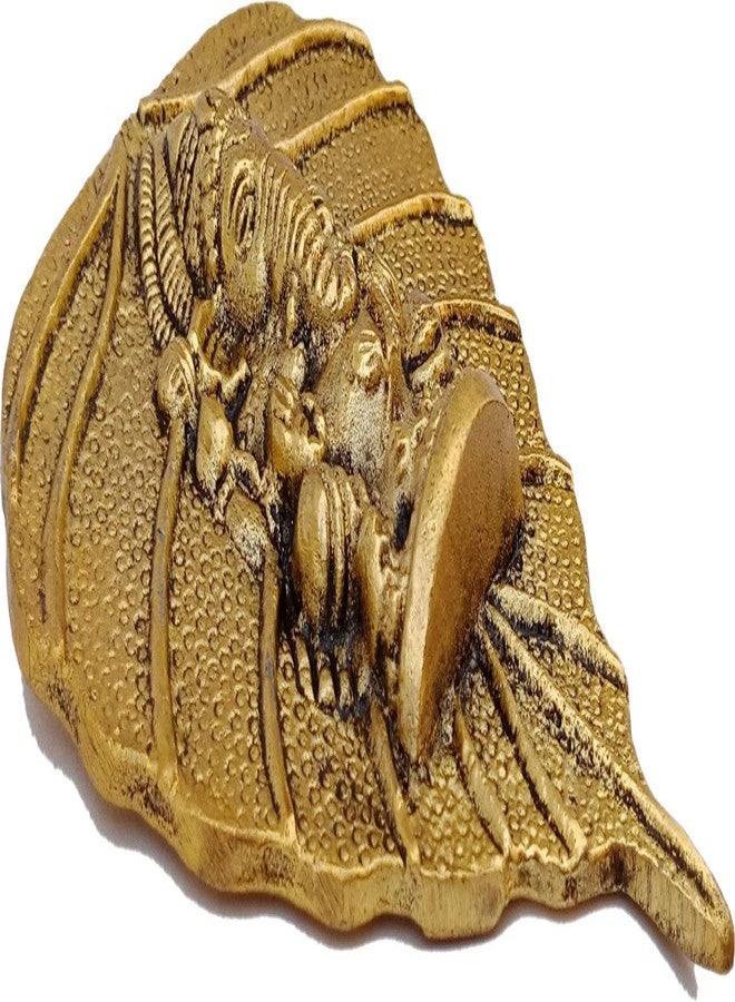 CHHARIYA CRAFTS تحفة فنية جدارية معدنية من تشاريا كرافتس، رادها كريشنا، أرجوحة الشجرة، وغانيش، لتزيين الجدران، وديكور المنزل في الأعياد، وغرفة الصلاة، والمعبد، وهدية للعائلة والأصدقاء، ولحفلات الانتقال إلى منزل جديد. - Image 5