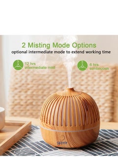 Wtrtr Essential Oil Diffuser,Humidifier，180ml Upgraded Aromatherapy Diffuser Cool Mist Humidifier with 7 Colors Lights 2 Mist Mode Waterless Auto Off for Home Office Room - pzsku/ZDF895A977F0C8FC651ECZ/45/_/1737367816/8ef8ae65-bcc7-43a8-8a18-99142b335b49