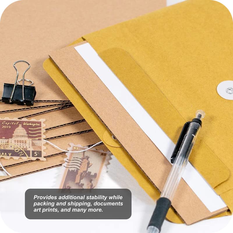 TOWNBUS 3 ply Corrugated Flat Cardboard sheets for DIY projects, Packing, Mailing, Arts & Crafts work, Packaging Inserts, Dividers |kraft - crafts brown (A4 Size) - 5 Nos - Image 4