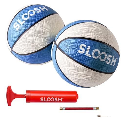 Sloosh 2 Packs 7 Pool Basketballs Great for Floating Water Basketball Hoops Swimming Water Toy for Kids and Adults Pool Games Pool Party Blue - Image 1