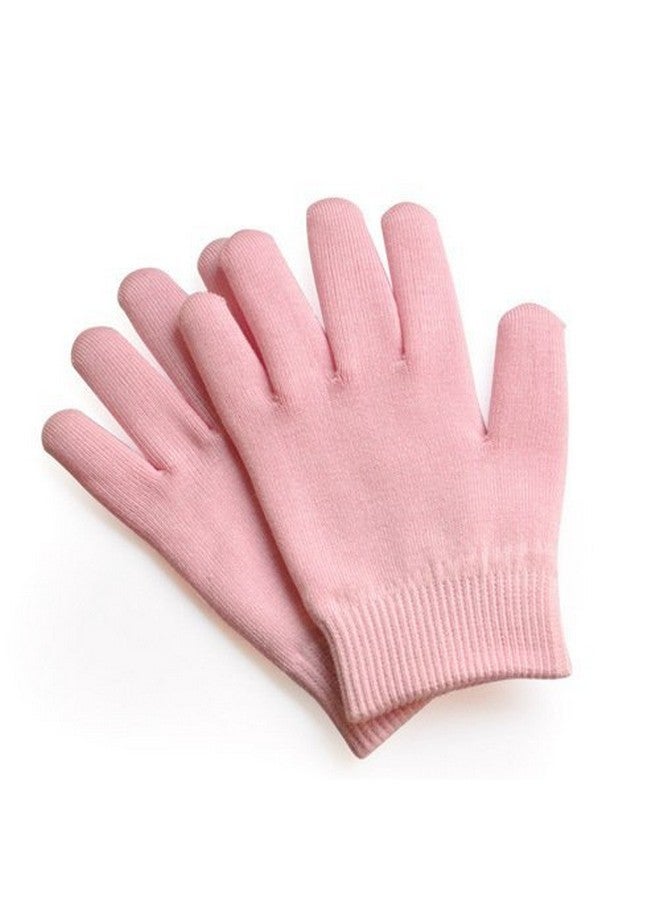 siddhmurti Moisturize Gel Spa Gloves Soften Repair Cracked Skin Treatment (Pink) - Image 1
