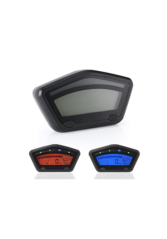 QASULER Universal Motorcycle LCD Digital Gauge Panel - Image 3