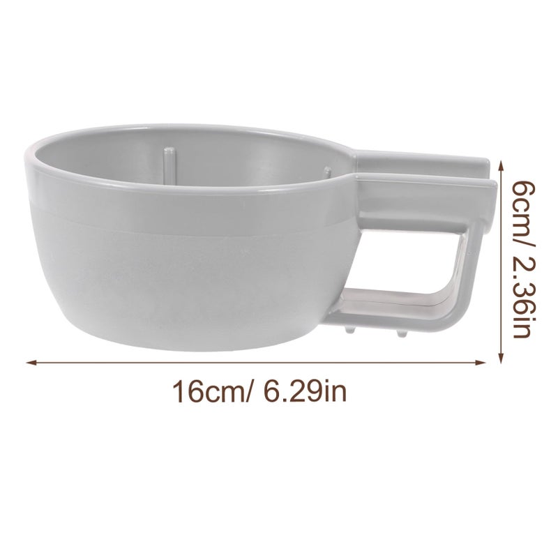Thickened Wide Mouth Plastic Shaving Soap Bowl With 3D Pattern For Men Wet Shaving Travel Daily Use - Image 3