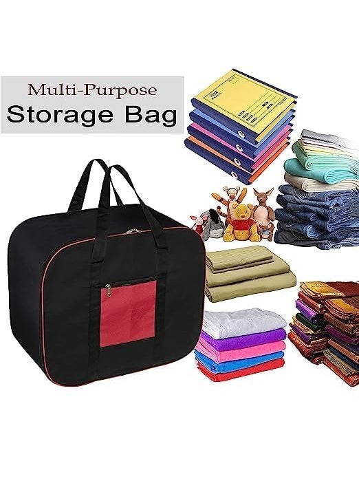 Perpetual Perpetual Organisers Storage Box For Clothes Non Woven MultiPurpose Large Size Under Beded Storage Bag For Blanket Bedsheets And Dresses With Zipper Closure Pack6 B  - Image 5