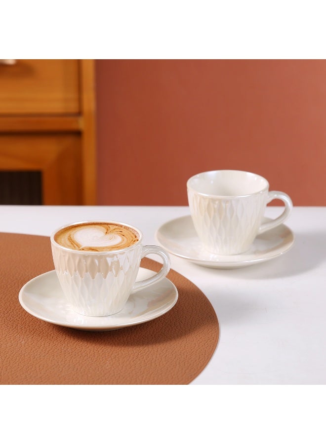 OASIS-TH 6 Sets of Luxurious Ceramic Turkish Arabic Coffee Cup Tea Cup Set - Image 4