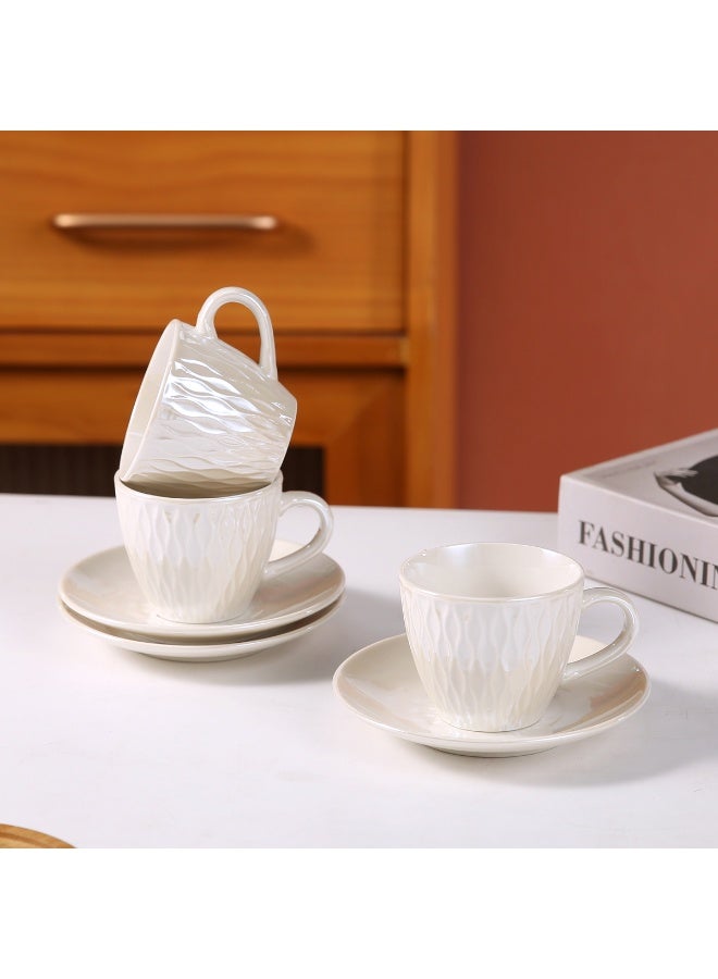 OASIS-TH 6 Sets of Luxurious Ceramic Turkish Arabic Coffee Cup Tea Cup Set - Image 2