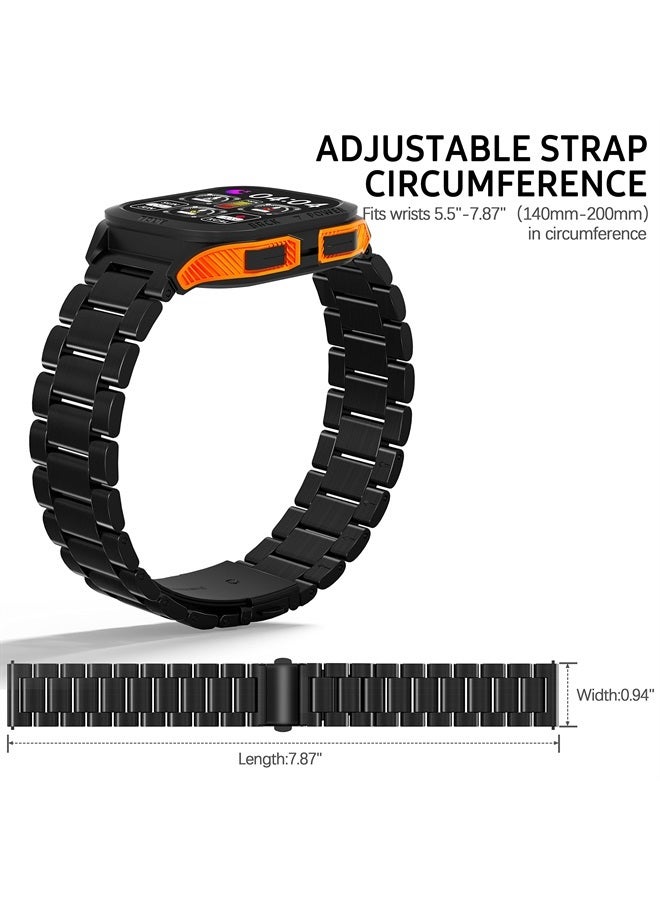 Suoman for AMAZTIM C20 Watch Bands Sport, Adjustable Stainless steel Sport Replacement Strap Band for AMAZTIM C20 Military Sports Smart Watch/Slothcloud Smart Watches/C20 Military Watch - Image 4