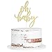 Qertesl Glitter Oh Baby Cake Topper Baby Party Cake Decoration Baptism or Gender Reveal Party Cake Decoration gold - Image 3