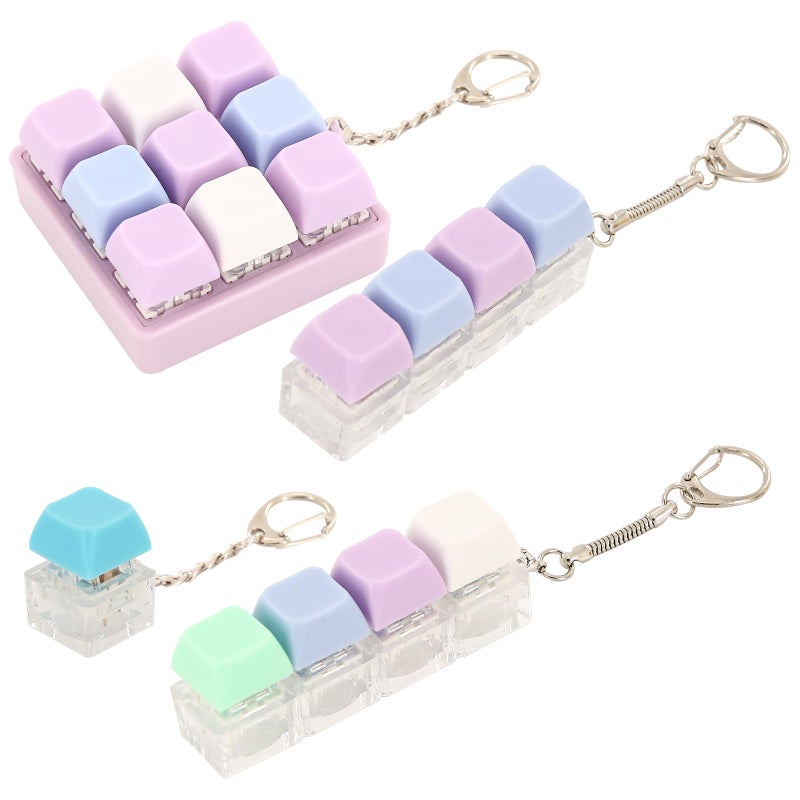 Xorim 4 Pieces Keyboard Fidget Toy Keyboard Clicker Fidget Suitable for Office Workers and Programmers to Relieve Stress and Kill Time - Image 3