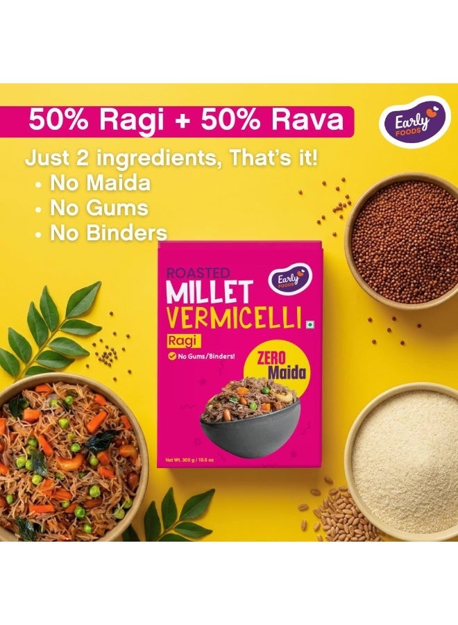 Early Foods - No Maida Ragi Vermicelli | Millet Seviya | Finger Millet Semia 300 gms - Image 2