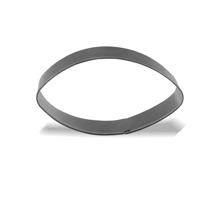 Keewah Football Cookie Cutter  4 x 2.2 inch  Stainless Steel - Image 1