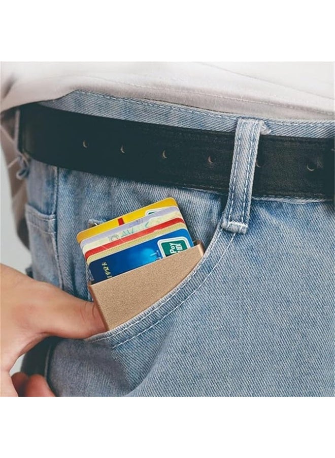 زوبا حافظة كروت معدنية نحيفة – محفظة بطاقات RFID من الألومنيوم للرجال والنساء - Image 5